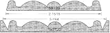 Amana 59120 Amana Rosette Cutter Knives, Carbide Tipped - 3-7/64 Cutting Diameter