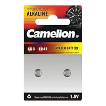 Camelion 2er-Set AG3 LR41 SR41W Knopfzelle 1,5V Batterie