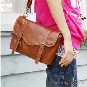 Cosmos New Classic Vintage Casual Brown Shoulder Pu Leather Camera Bag for Canon Nikon Sony Olympus Kodak Panasonic Fuji Digital Cameras Dslr + Cosmos Cable Tie