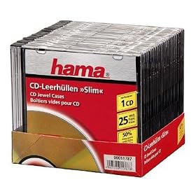 Hama - 11787 - Bo�tier slim pour CD /DVD - Pack de 25