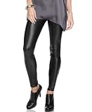 MICHAEL Michael Kors Leggings, Faux Leather Stretch