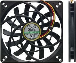 100mm Scythe Kaze Jyu SLIM SY1012SL12L 1000RPM 14.5dBA 15CFM Ultra-Quiet Hard Drive Cooling Fan with Hard Drive Mounting Brackets: SY1012SL12L 100x100x12mm, 3/4 Pin, Retail