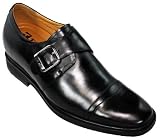 TOTO - X1103 - 2.8 Inches Taller (Black Dress Shoes) - Height Increasing Elevator Shoes