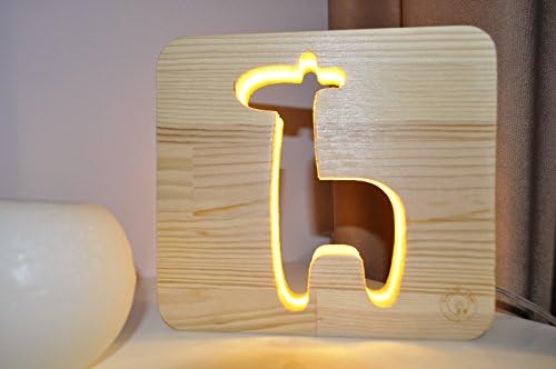 Nightlights for children Giraffe.Table lamps for bedrooms. Bedroom baby night light. Modern nightlight bedside lighting. Nursery projector light kids gift (Alder)