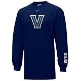 Nike - Nike Villanova Wildcats Navy Blue Classic College Long Sleeve T-shirt