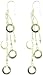 18kt Gold Over Sterling Silver Fun Multi Circle Drop Earrings