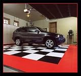IMAGE OF Auto Care Products 13005 Red Drain Tile Style Tile- case of 40- 12 in. x12 in. Interlocking Tiles