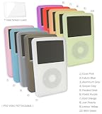 Apple iPod 5G Video (30GB) FlexiSkin - The Soft Low-Profile Case (Frosted Clear (with screen guard))