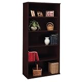 Series C: Open Double Bookcase - Mocha Cherry