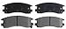 ACDelco 14D508M Advantage Rear Semi-Metallic Disc Brake Pad Set