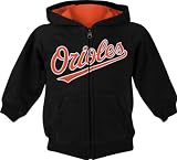 Baltimore Orioles Black Youth Fleece Full-Zip Hooded Sweatshirt