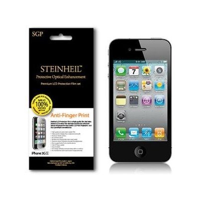 SGP STEINHEIL Anti-Fingerprint Screen Protector for iPhone 4, 2 Set