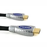 Maestro 2m / 2 metres High Speed HDMI Cable with Ethernet (Version 1.4a Compatible With 1.3c, 1.3b, 1.3, 1080p, Ps3, Xbox 360, Sky HD, Virgin HD, FreeVIEW, FreeSAT, FULL HD LCD, Plasma & LED TV's & Also Supports 3D TVS)