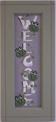 Small Painted Screen - Frogs