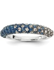 Sterling Silver Swarovski Elements Washington Spirit Domed Ring