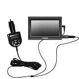 FM Transmitter with integrated Car Charger for the Amcor Navigation GPS 4500 - uses Gomadic TipExchange Technology