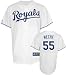 Gil Meche Jersey: Adult 2010 Majestic Home White Replica #55 Kansas City Royals Jersey