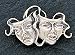 Sterling Silver Antiqued Comedy/tragedy Pin