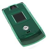 Eforcity Clear Green Crystal Case for Motorola Razr V3 / V3c / V3m