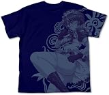 一騎当千XX 呂蒙子明オールプリント Tシャツ ネイビー サイズ:XL