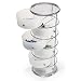 Taymor Chrome Six Drawer Storage Tower with Frosted Acrylic Drawers