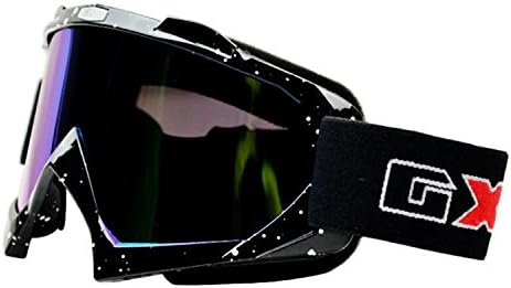 Amzonnn PU Resin Goggles For Motorcycle Cycling Skiing Windproof Dustproof Distortion-Resistant Scratch Resistant Motocross Dirt Bike Wrap Goggles Protective Safety Glasses (black)