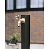 アルミramo蛇口鋳肌付きアルミ水栓ライトブロンズ1200