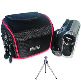 First2savvv anti-shock camcorder carry case bag with should strap for SAMSUNG H300 HD Camcorder HMX-H300BP+ camera tripod (crb0201)