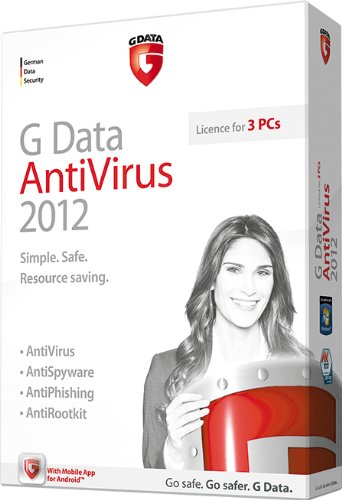 G Data Anti Virus 2012 3 User,  1 Year License 
