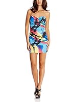 Rare London Vestido Panel (Azul / Multicolor)