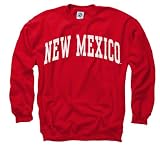 New Mexico Lobos Red Arch Crewneck Sweatshirt