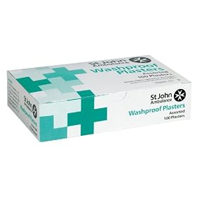 St John Ambulance Washproof Plasters - 100-Pack
