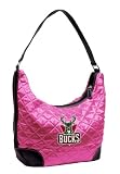 NBA Milwaukee Bucks Pink Quilted Hobo