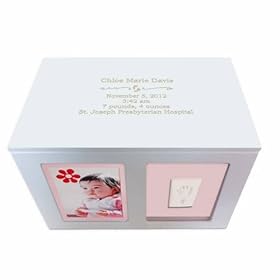  Personalized Baby Birth Record Keepsake Memory Box