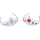 Rhode Island Novelty Tiaras with Heart Stones (12-Pack)