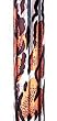 Essential Medical Supply Spring Garden Collection Folding Wood Derby Handle Cane, Tiger