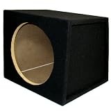 New Single Car Black Subwoofer Box Sealed Automotive Enclosure for 12″ Woofer 12S