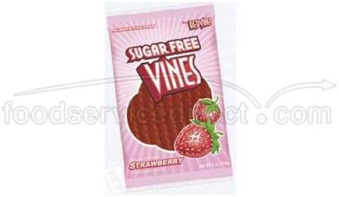 Red Vines Strawberry Sugar Free Vines - 5 oz. bag, 12 per case