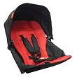 phil&teds Explorer Inline Stroller with Doubles Kit, Red
