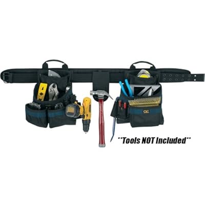 Custom Leathercraft Custom Leathercraft 2602 4-Piece Framer's Ballistic Combo, 17-Pocket