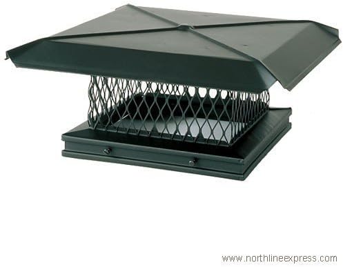 17x17 Galvanized Gelco Chimney Cover by GELCO