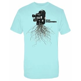 FEA Men's Foo Fighters Film Blue Mens Slim Fit Tee