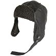 New Faux Leather Fur Trapper Trooper Hat Brown - Medium / Large