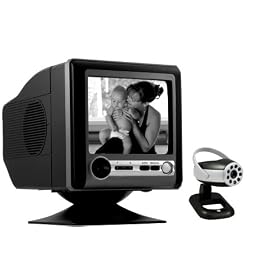 GE 45235 Wireless Black and White 5-1/2-Inch Monitor System