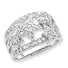 Sterling Silver CZ Star Ring - Size 7 - $25 Coupon Today