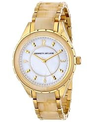 Kenneth Jay Lane Womens 2242 2200 Series Analog Display Japanese Quartz Gold Watch