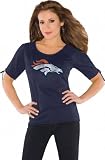 Touch by Alyssa Milano Denver Broncos Women's Slit Shoulder Top Extra Large