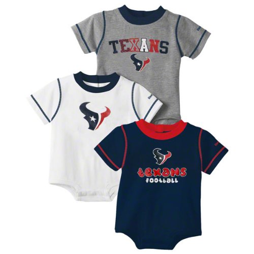 Houston Texans Newborn 3-Piece Creeper Set