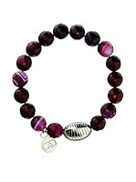 Alexandra Plata Pulsera Ágatas