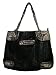 WOMEN'S LARGE ROCAWEAR GOLDIE TOTE (BLACK)